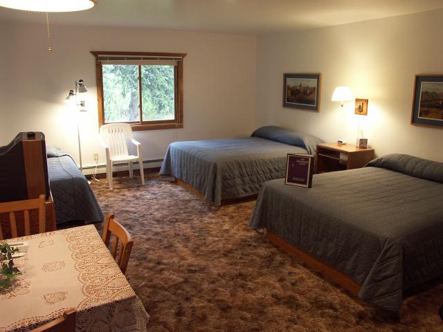 The room at the Backwoods Lodge