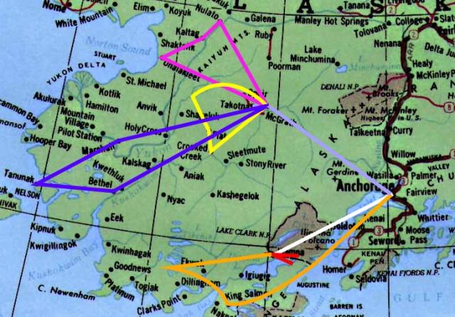 Western Outlying Trip paths